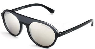 Emporio Armani 4067 5520/6G Anthracite Mirrored Sunglasses