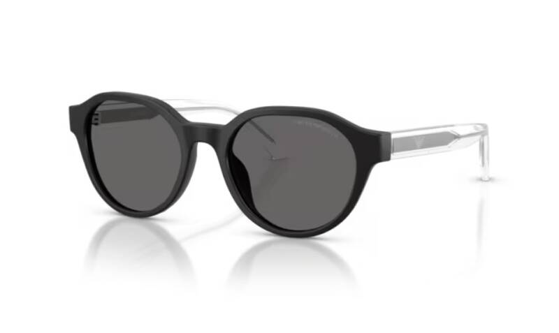 Emporio Armani Kids Matte Black Square Sunglasses 48mm