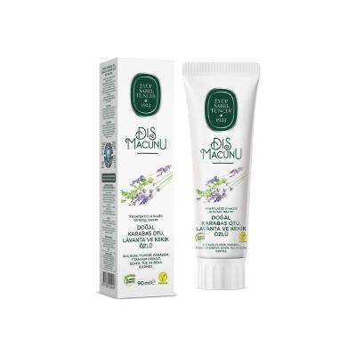 Eyüp Sabri Tuncer Natural Toothpaste with Karabaş Otu, Lavanta, and Kekik - SLS, Paraben Free, 3.04 fl oz Natural Toothpaste by Eyüp Sabri Tuncer - SLS & Paraben Free Natural toothpaste, Herbal toothpaste, SLS free toothpaste, Paraben free toothpaste, Toothpaste with Stevia, Organic oral care, Chemical-free toothpaste, Natural oral care, Healthy gums, Fresh breath, Oral hygiene, Eco-friendly toothpaste, Natural ingredients, Stevia sweetener, Gluten-free, Sugar-free, Paraben-free, SLS-free, Healthy smile, Or