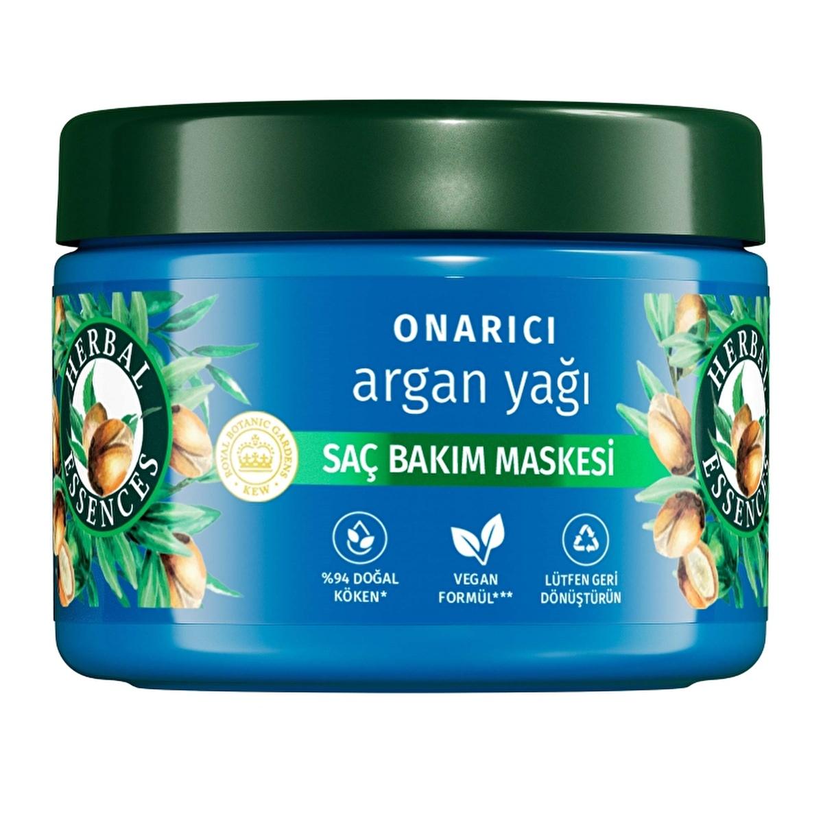 Herbal Essences Argan Oil Hair Mask - Nourishing, Repairing, Vegan Hair Care for Damaged Hair - 300ml Herbal Essences Argan Oil Hair Mask for Damaged Hair Argan oil hair mask, Vegan hair care, Natural hair repair, Herbal Essences, Damaged hair treatment, Hair nourishment, Repairing hair mask, Vegan beauty, Natural hair care, Hair hydration, Cruelty-free hair products