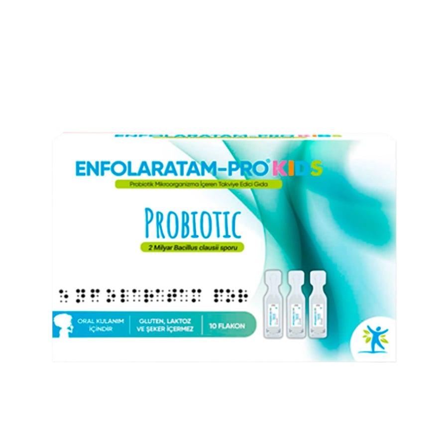 Esla Saglik Enfolaratam Pro Kids Probiotic 10 Flacons x 10 ml