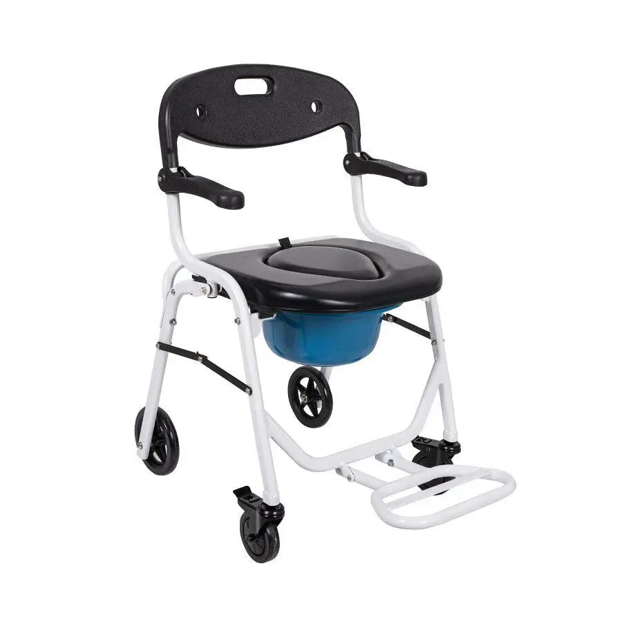 Golfi G540 Aluminum Commode Bath Chair with Removable Bucket