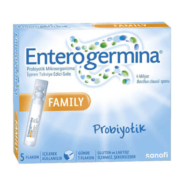 Enterogermina Family Probiotic Daily Gut Support - 5 Vials