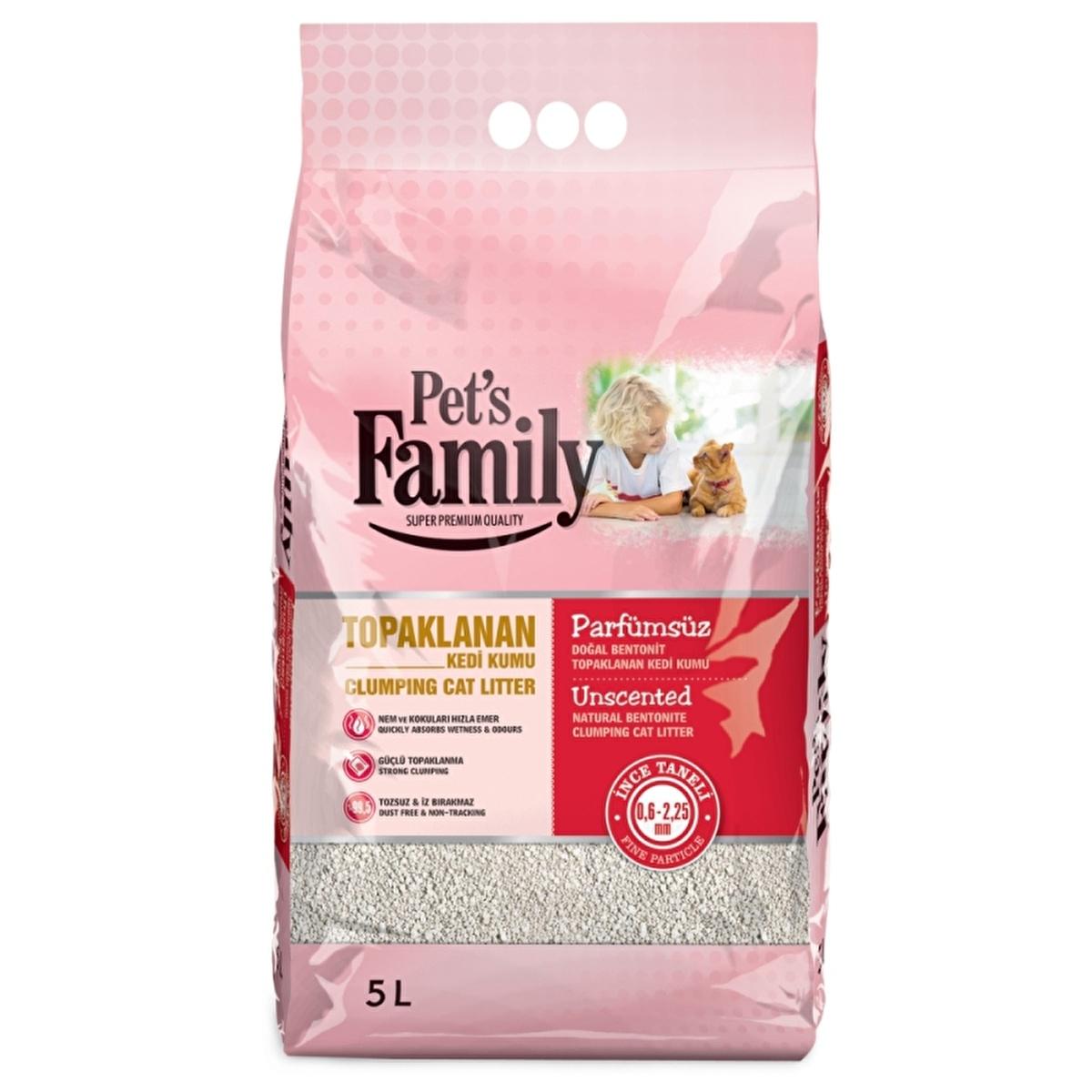 Pet's Family Natural Bentonite Cat Litter - 100% Non-Toxic, Dust-Free, Clumping, Odor Control Natural Bentonite Cat Litter - Pet's Family 5L natural cat litter, bentonite cat litter, dust-free cat litter, clumping cat litter, chemical-free cat litter, non-toxic cat litter, odor control cat litter, cat owners, pet care, cat health, natural pet products, eco-friendly cat litter