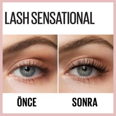 Maybelline Lash Sensational Waterproof Mascara: Dramatic Volume & Length - Smudge-Proof Black Mascara for Long-Lasting, Intense Lashes Maybelline Waterproof Mascara: Volumizing & Lengthening Waterproof mascara, Black mascara, Volumizing mascara, Lash lengthening mascara, Smudge-proof mascara, Long-lasting mascara, Maybelline mascara, Dramatic lashes, Fan-effect mascara brush, Water resistant black mascara, Mascara, Eye makeup, Makeup, Cosmetics, Lash volume, Lash length, Smudge resistant, Flake resistant, A