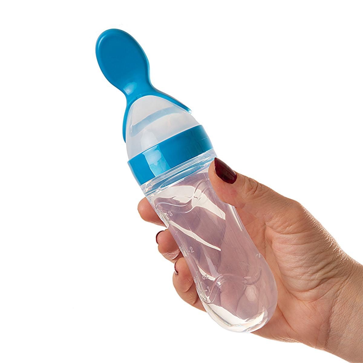 Babyjem Baby Squeeze Spoon - Easy Feeding, BPA Free, Silicone Spoon for Babies - Mavi Baby Squeeze Spoon - Easy Feeding for Babies baby squeeze spoon, baby feeding spoon, BPA free baby utensils, silicone baby spoon, easy feeding for babies, baby feeding solutions, baby care products, parenting essentials, baby utensils, baby products