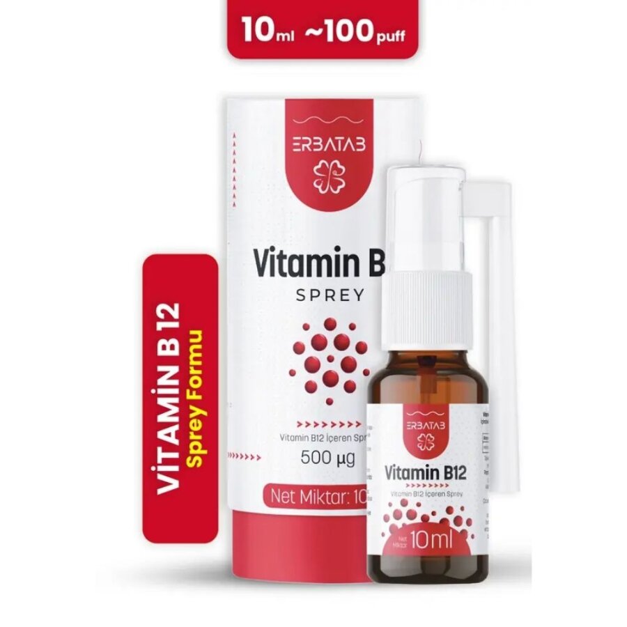 Erbatab Methylcobalamin B12 Spray Active Vitamin Supplement 10 ml