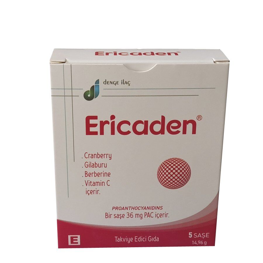 Denge Ilac Ericaden Dietary Supplement with Cranberry 5 Sachets
