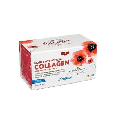 Dinamis Beauty Collagen Complex - Pineapple Flavored Collagen Supplement for Skin Health & Hydration - Vitamin & Supplement
