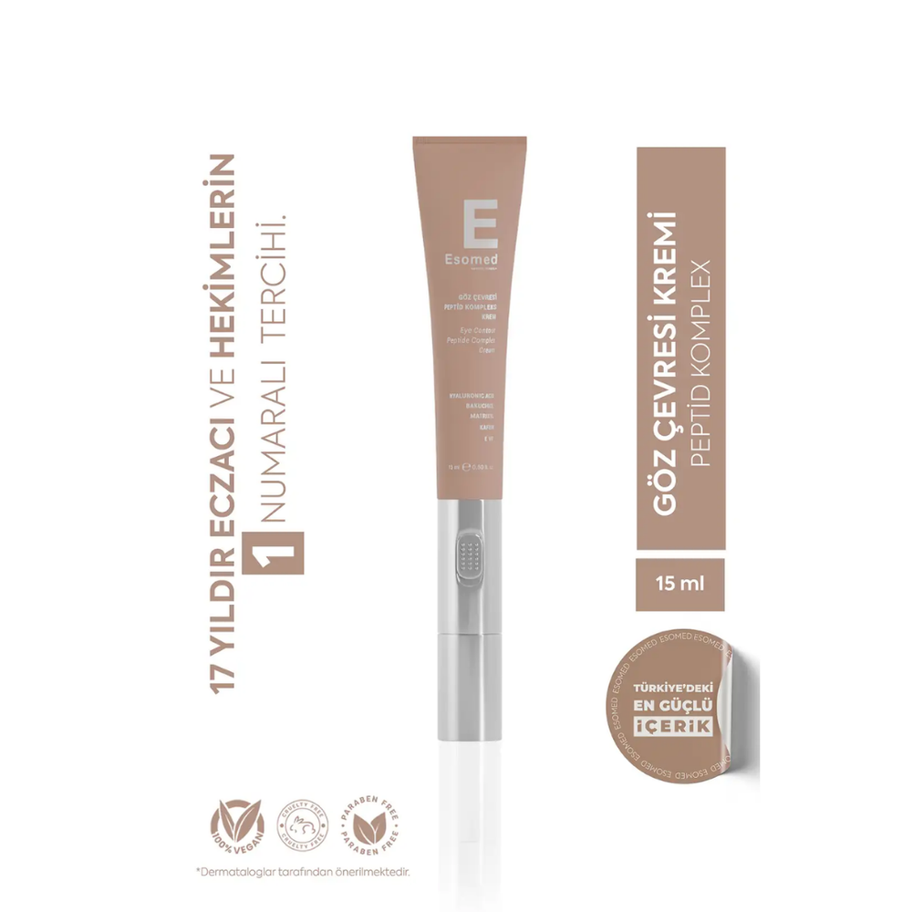 Esomed Eye Contour Peptide Complex Cream with Vibrating Applicator 15 ml