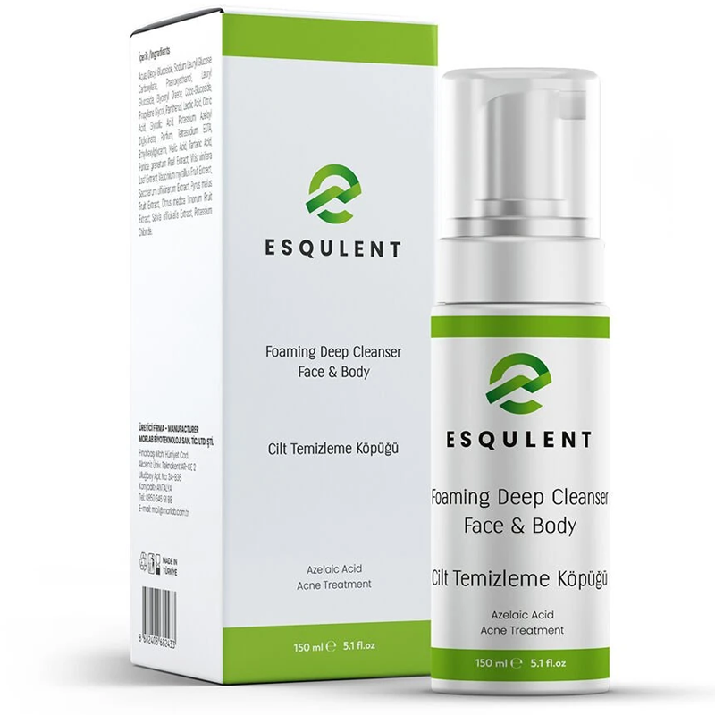 Esqulent Face & Body Cleansing Foam with AHA & Azelaic Acid 150ml