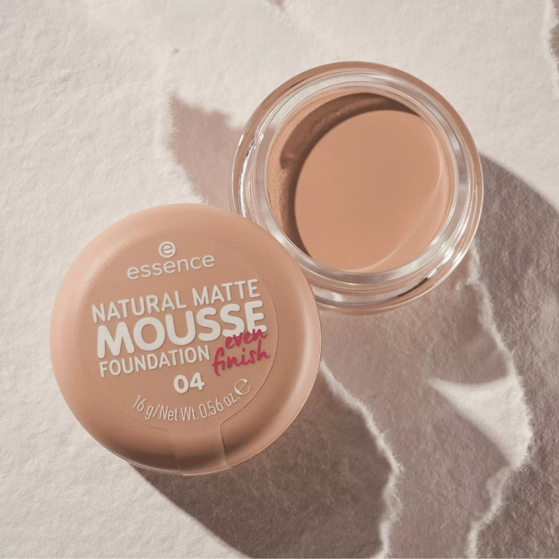 Essence Natural Matte Mousse Foundation 04 Natural Finish 16g