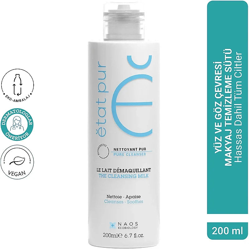 Etat Pur Cleansing Milk Gentle pH Face & Makeup Remover 200ml