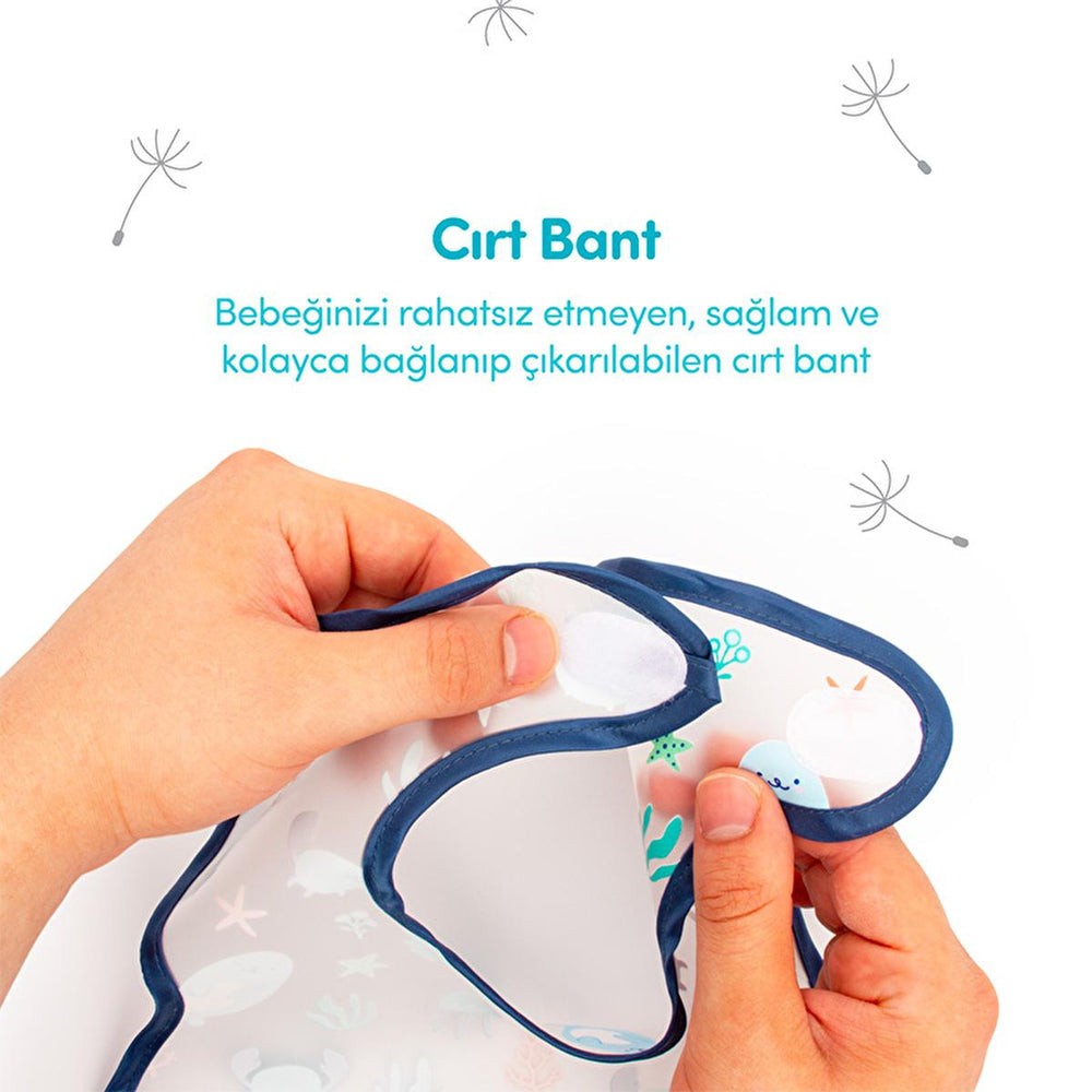 Sevi Bebe Baby Bib - Stain-Resistant, Easy-Clean, Practical Baby Feeding Accessories - view 2