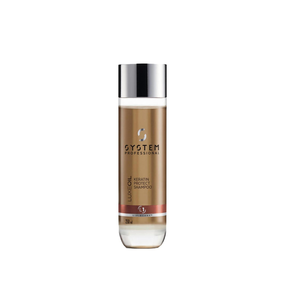 Wella System Professional Luxe Oil Keratin Protective Shampoo - Nourishes & Protects Hair, 250ml - Shampoo