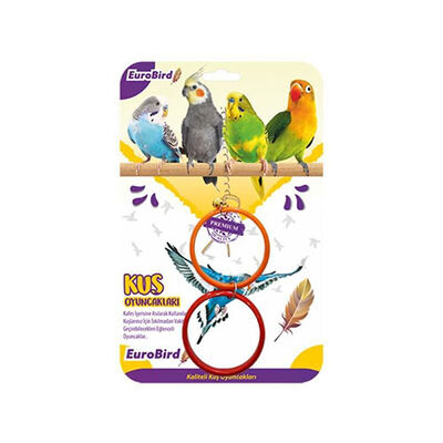 EuroBird Double Ring Bird Toy for Physical Exercise