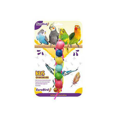 Eurobird Colorful Beaded String Bird Toy for Physical Play