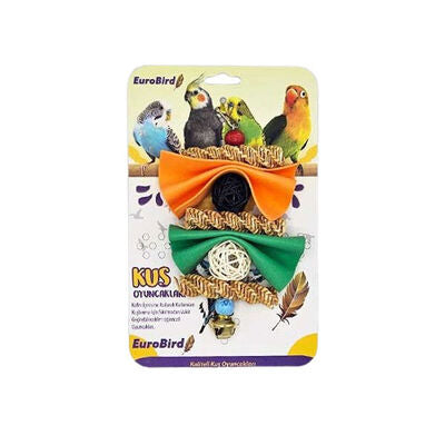 Eurobird Bird Toy with Bells Felt and Balls for Mental Stimulation