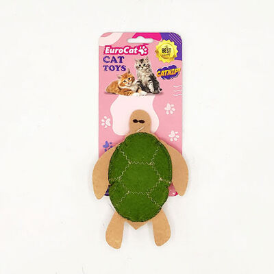 EuroCat Pelush Turtle Cat Toy Soft Plush Design 1 pc