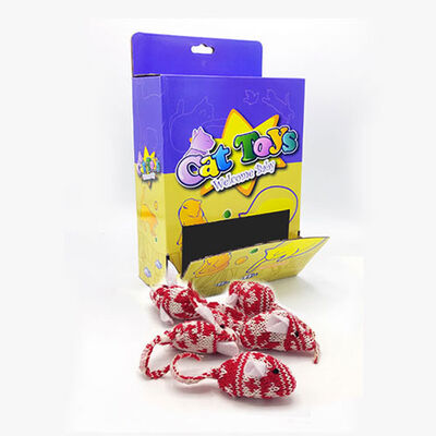 EuroCat Soft Knit Mouse Cat Toy for Hunting Play 5 cm