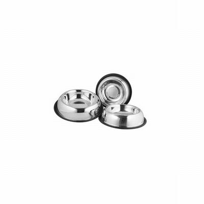 EuroDog Belly Metal Pet Bowl Non-Slip Stainless Steel 8 oz