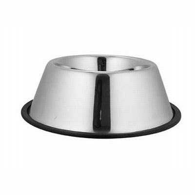 EuroDog Stainless Steel Cocker Dog Bowl Non-Slip Base 32 oz