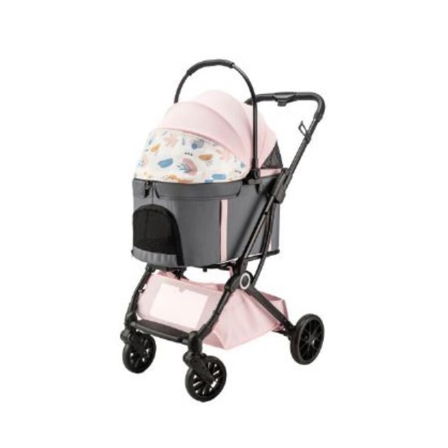 Eurodog Foldable Pet Stroller for Dogs and Cats 67x51x100 cm
