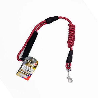 EuroDog Reflective Red Dog Leash Durable Safety Lead 120 cm