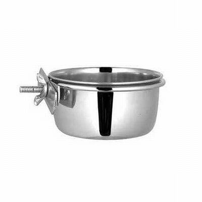 EuroDog Screw-On Metal Bird Feeder Bowl 20 oz 12.5 cm