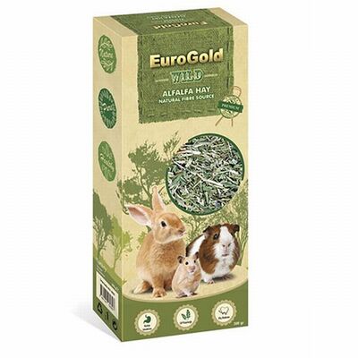 Eurogold Green Alfalfa Rodent Hay Natural Forage 300g