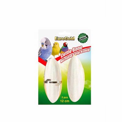 Eurogold Cuttlefish Bone Bird Beak Stone Natural Calcium 2-Pack 12cm