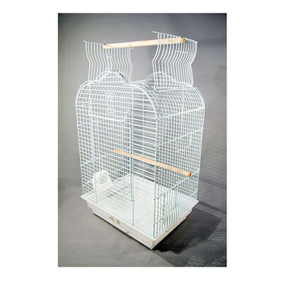 Eurogold Open Roof Parrot Cage White 47x36x70 cm