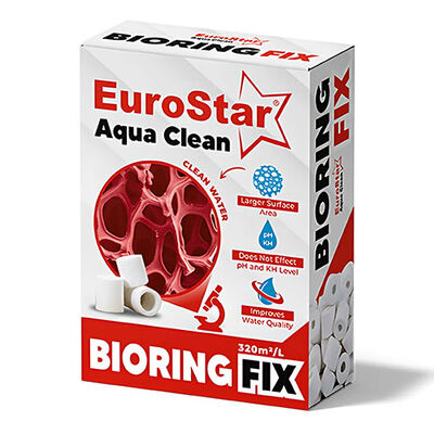 Eurostar Bio Glass Ring Ceramic Filter Media for Aquariums 500 ml