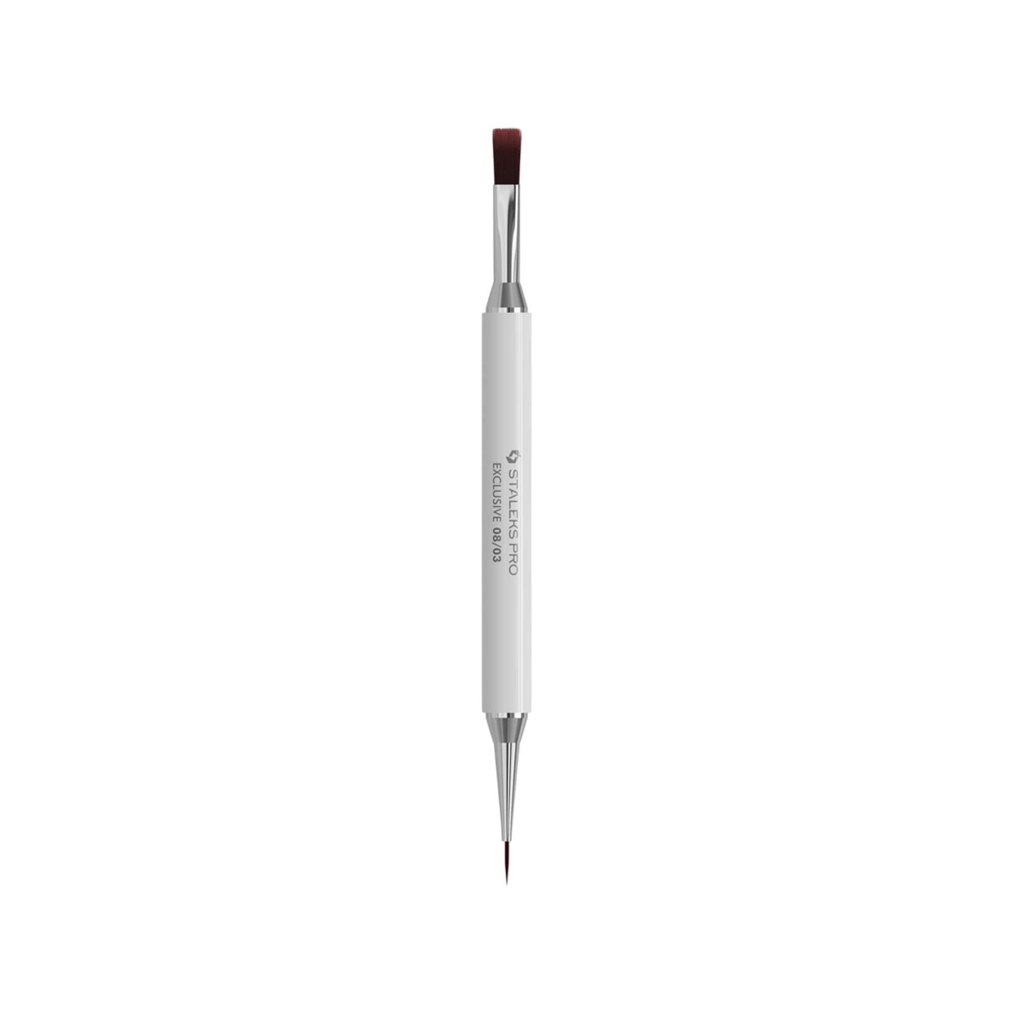 STALEKS Exclusive Dual-Ended Gel Nail Brush 10mm