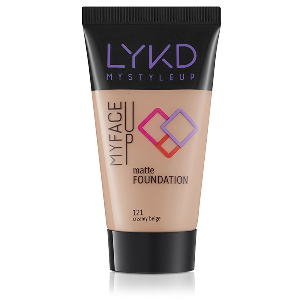 LYKD Matte Foundation 121 Creamy Beige - Long-Lasting, Matte Finish Makeup for Everyday Wear - view 3