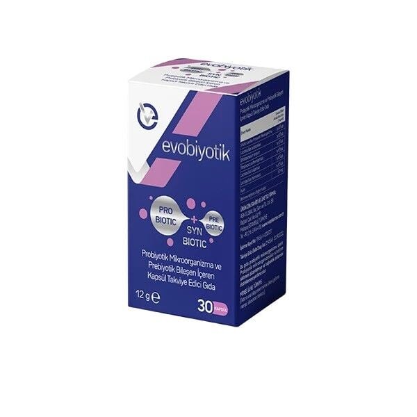 Evopharma Evobiyotik Probiotic & Inulin Supplement 30 Capsules