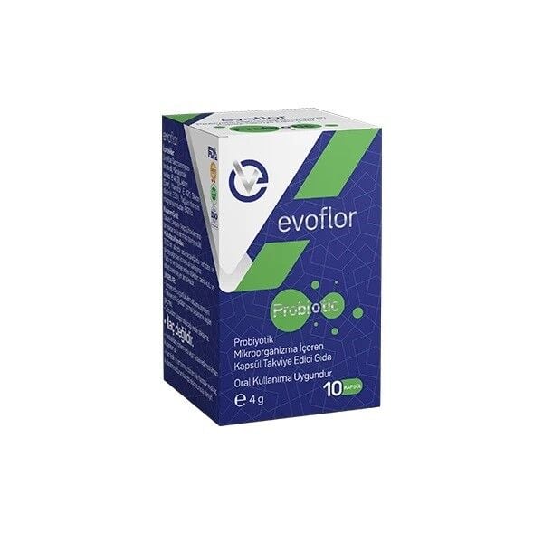 Evopharma Evoflor Saccharomyces Boulardii Supplement 10 Capsules