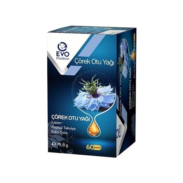 Evopharma Black Seed Oil Dietary Supplement 60 Capsules
