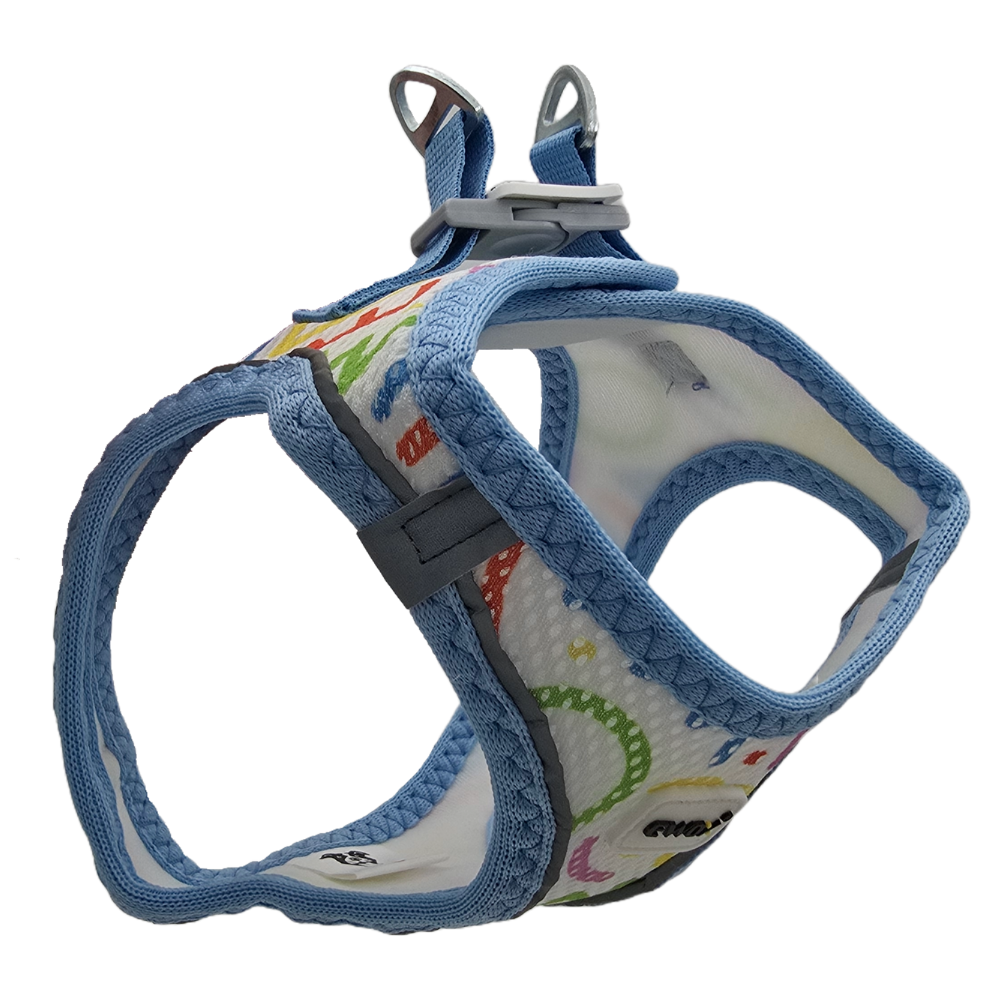 Ewox Air Mesh Geometric Pattern Dog Harness Large