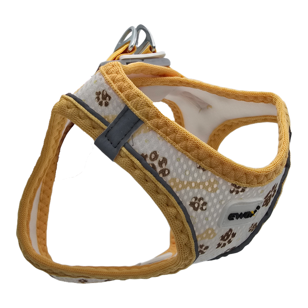 Ewox Air Mesh Bone Pattern Dog Harness Breathable XS