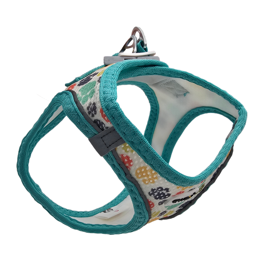 Ewox Air Mesh Paw Print Dog Harness Breathable Mesh 3XS