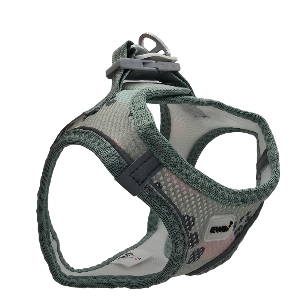 Ewox Air Mesh Polka Dot Paw Print Dog Harness 2XS