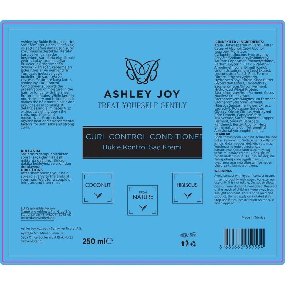 Ashley Joy Curl Defining Conditioner for Wavy Hair 250 ml