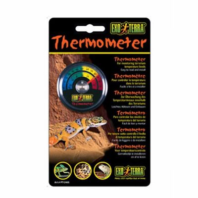 Exo Terra Round Terrarium Thermometer Precise Analog Gauge 4.5cm