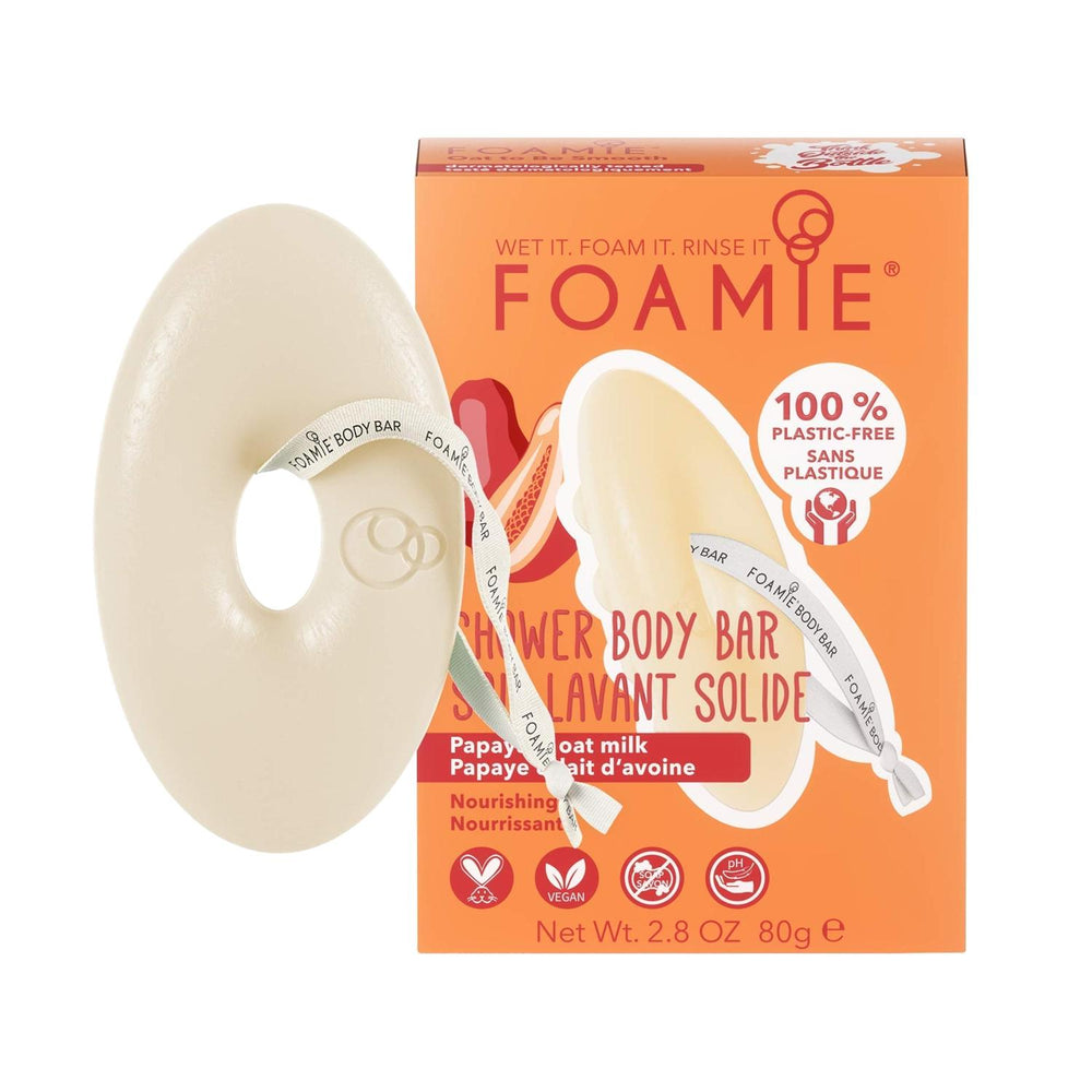 Foamie Oat to Be Smooth Body Bar - Nourishing Oat-Based Body Wash for Sensitive Skin, 80g Foamie Oat Body Wash for Sensitive Skin oat body wash, nourishing body bar, sensitive skin care, moisturizing shower gel, Foamie Oat to Be Smooth, body wash for dry skin, gentle body care, oat-based skincare, sensitive skin products, nourishing body wash