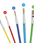 Carioca 5-Piece Nylon Brush Set in Blister Packaging - Art Supplies for Students and Hobbyists - view 2