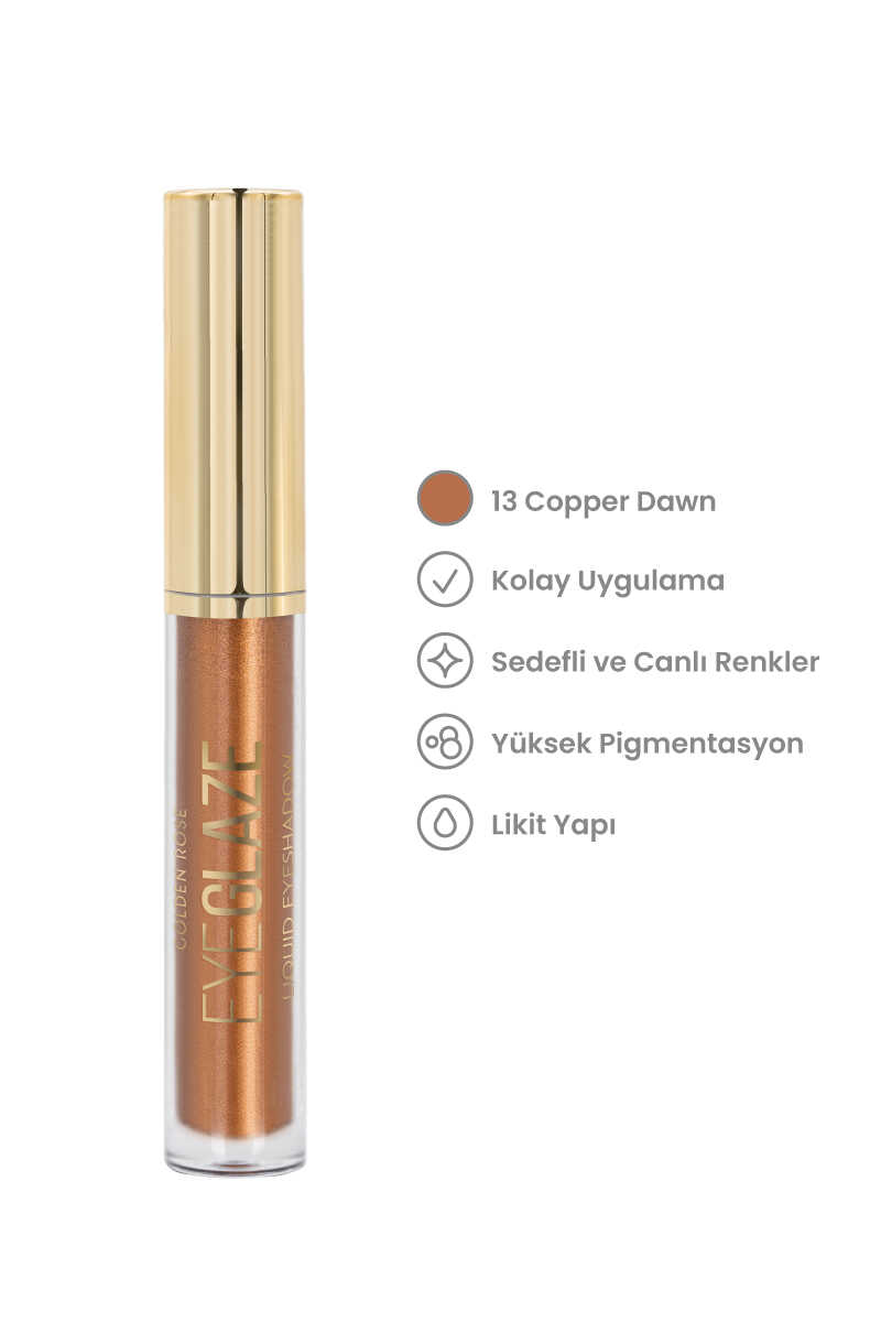 Golden Rose Eye Glaze Liquid Eyeshadow 13 Copper Dawn Copper Liquid Eyeshadow