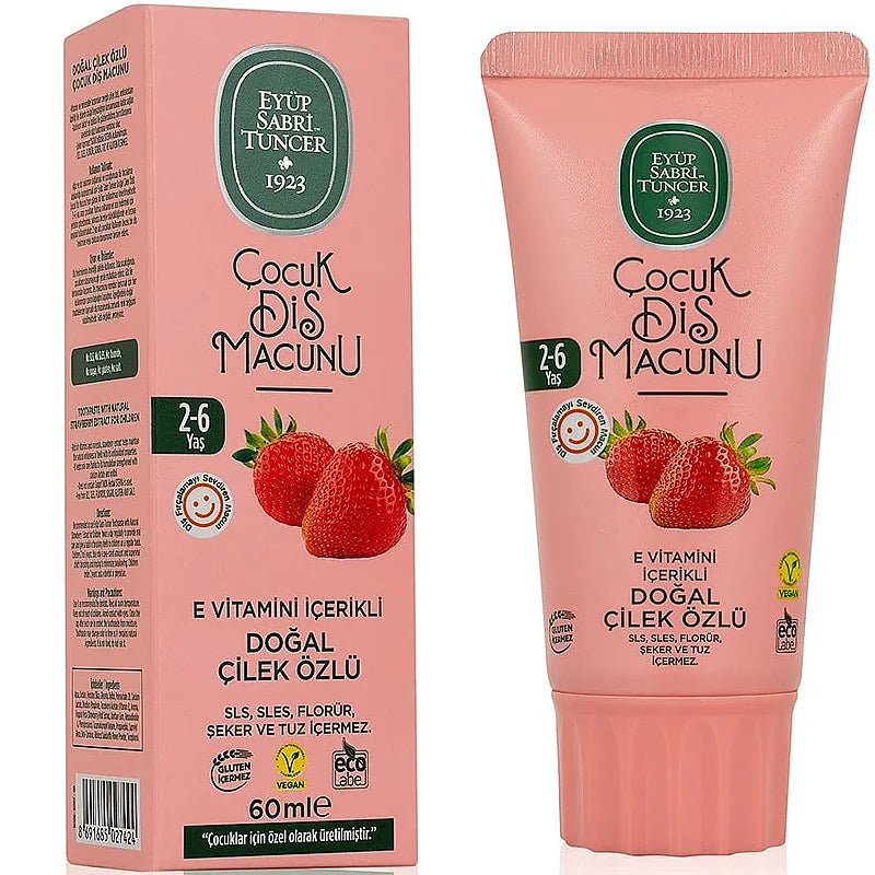 Eyup Sabri Tuncer Kids Strawberry Toothpaste 2-6 Years 60 ml
