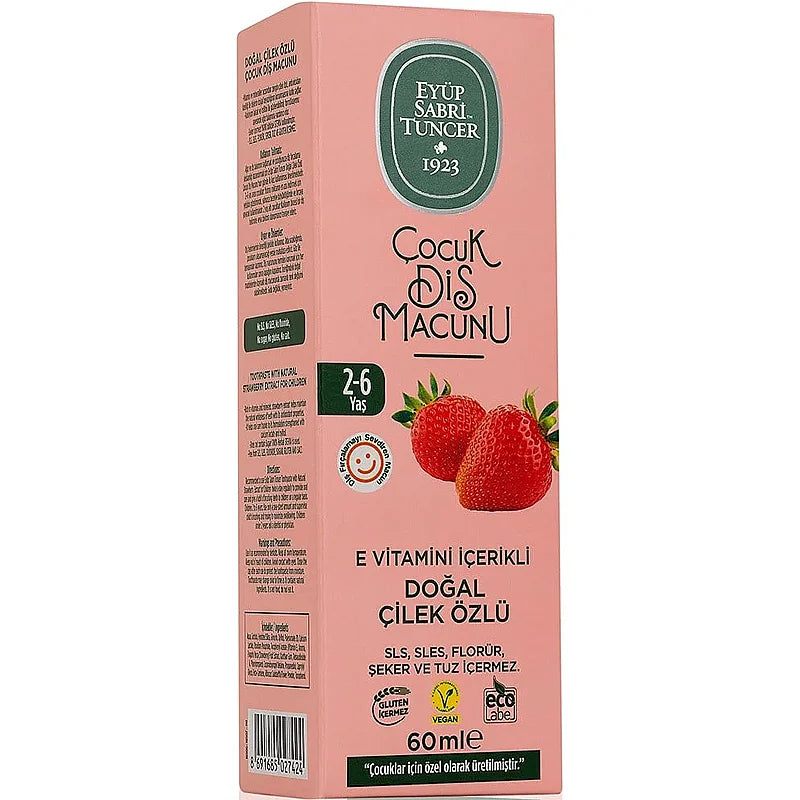 Eyup Sabri Tuncer Kids Strawberry Toothpaste 2-6 Years 60 ml