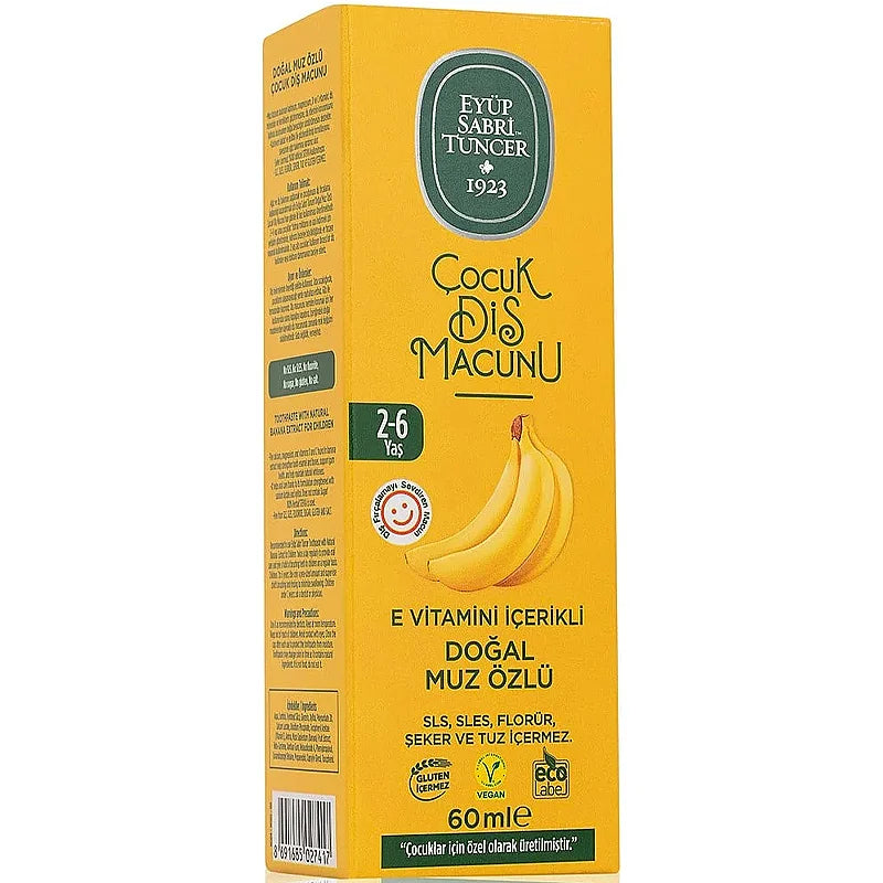 Eyup Sabri Tuncer Kids Banana Toothpaste Ages 2-6 60ml